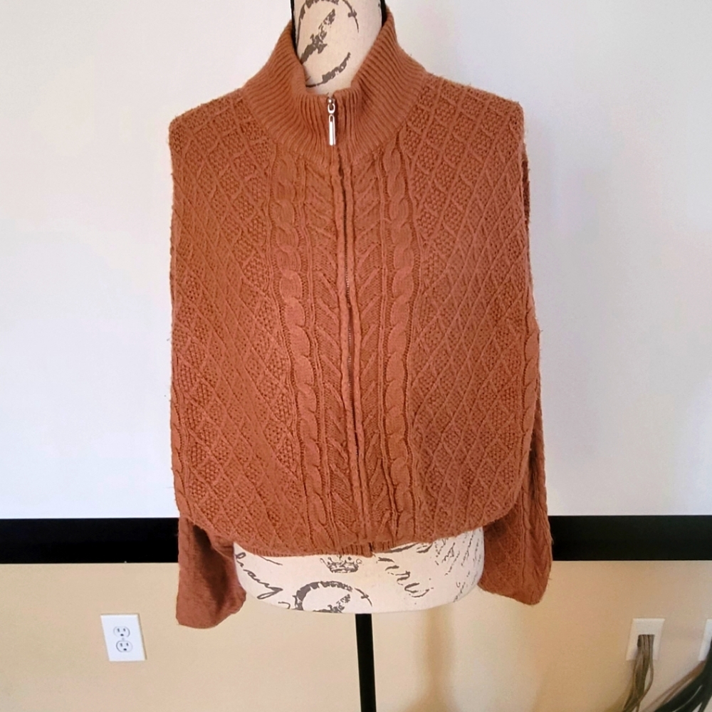 Don’t Stop Now Cable Knit Sweater- Mocha